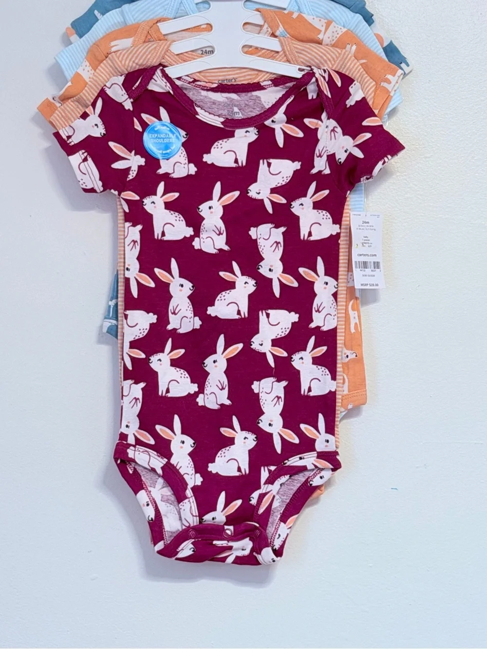 Carter's Baby Infant Animal Prints 5-Pack Bodysuits - Multi, 24 months NWT - Picture 3 of 9